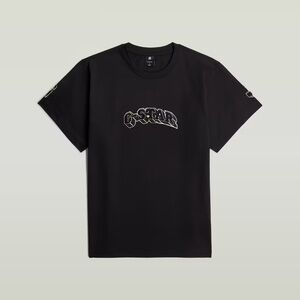 G-Star Men's Black Graphic Tee